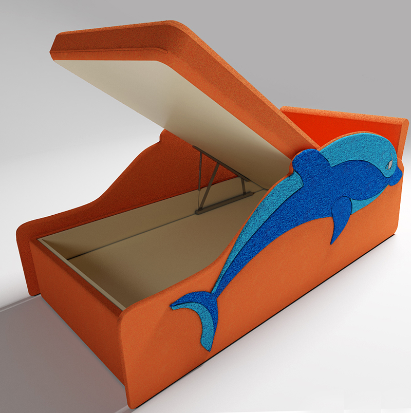 Диван кровать Дельфин с встроенным ящиком