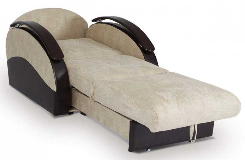 Кресло кровать из комбинированных материалов