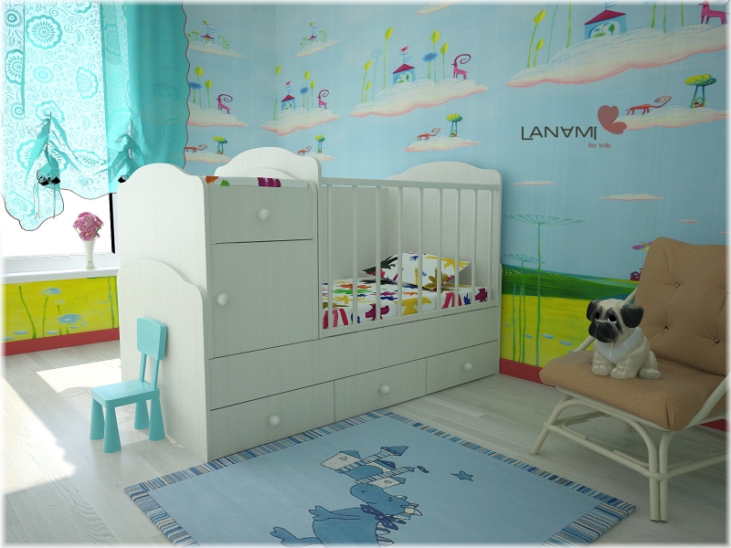 Кровать трансформер в детской комнате