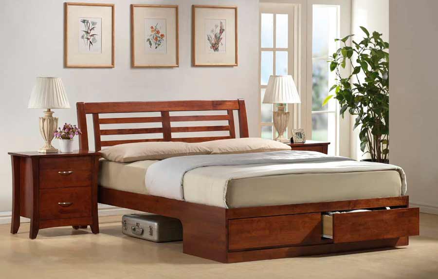 Кровати с выдвижными ящиками - подчеркните современный интерьер