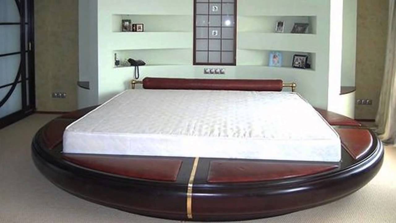 Круглая кровать подиум