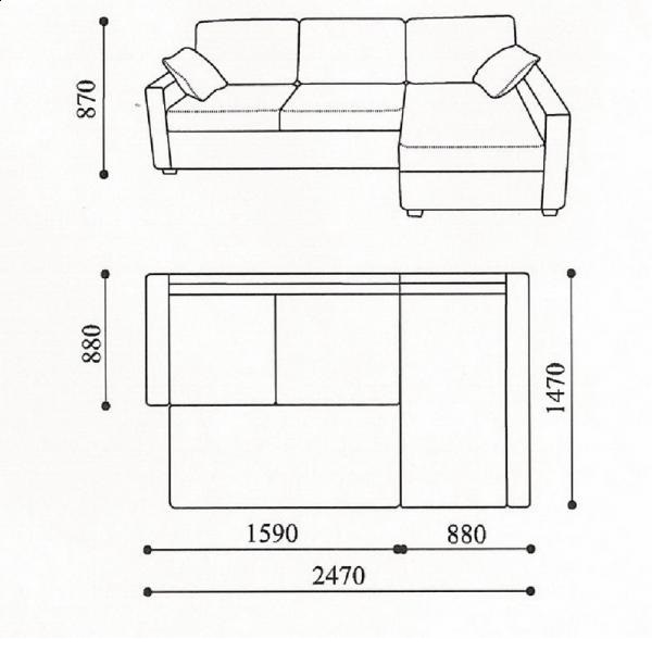 Небольшой угловой диван