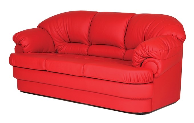 Офисный красный диван