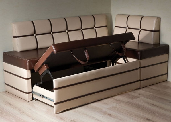 Раскладной диван с ящиком для белья