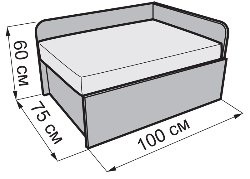Размеры дивана малютка