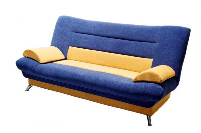 Сине-желтый диван