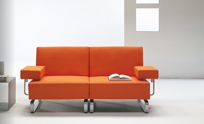 Как выбрать оттенок дивана оранжевого цвета