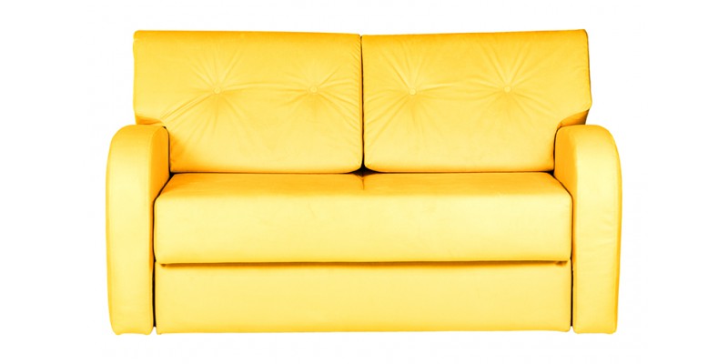Компактный диван желтого цвета