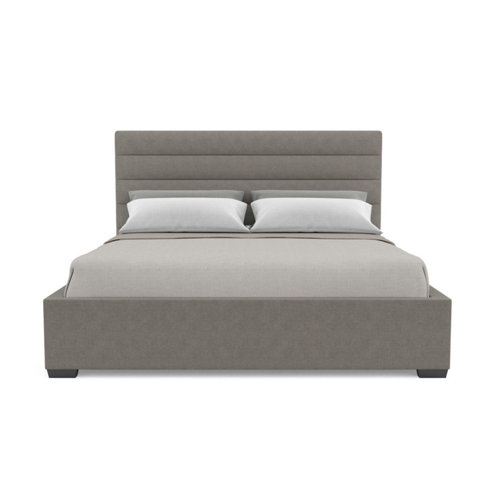 Модель кровати серого цвета
