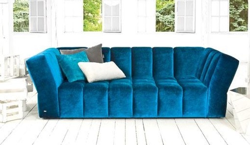 Правила выбора дивана в синем цвете