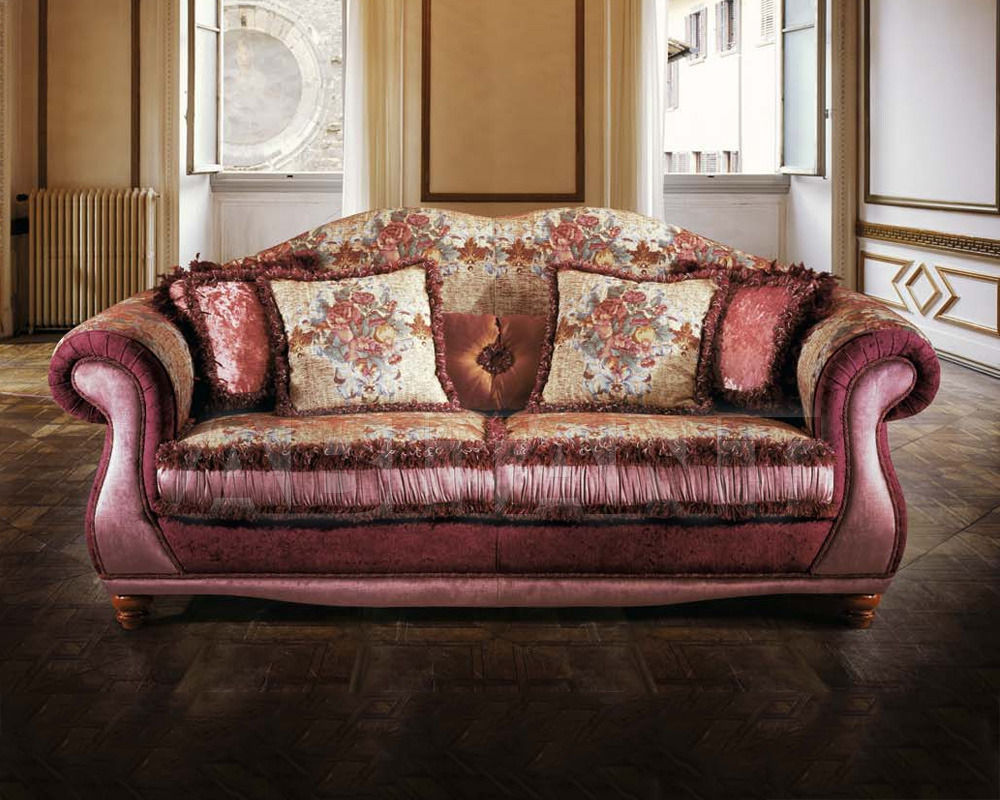 Приятный дизайн бордового современного дивана