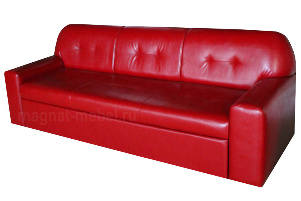 Расклданой красный диван для дома