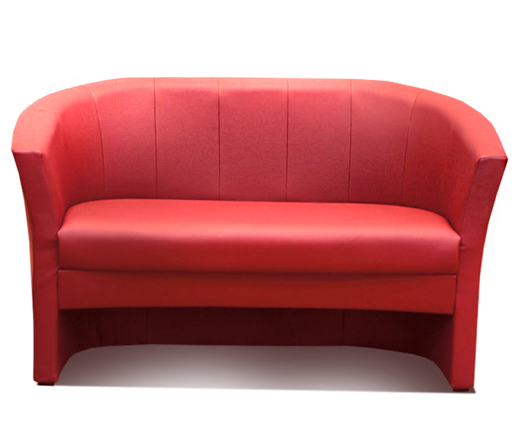 Современный красивый диван красного цвета