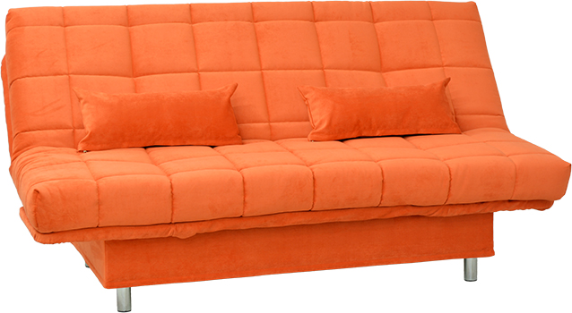 Современный стиль дивана оранжевого цвета