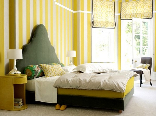 Вариант кровати желтого цвета