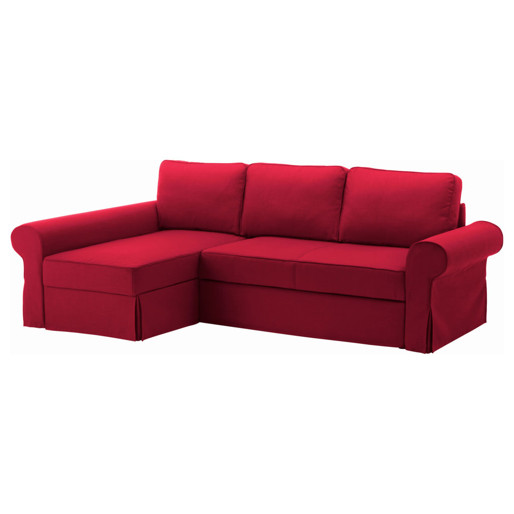 Вариант практичного красного дивана