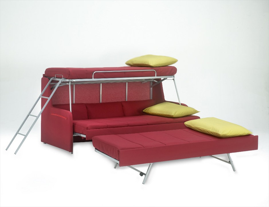 Примеры интерьеров с двухъярусными диванами-кроватями