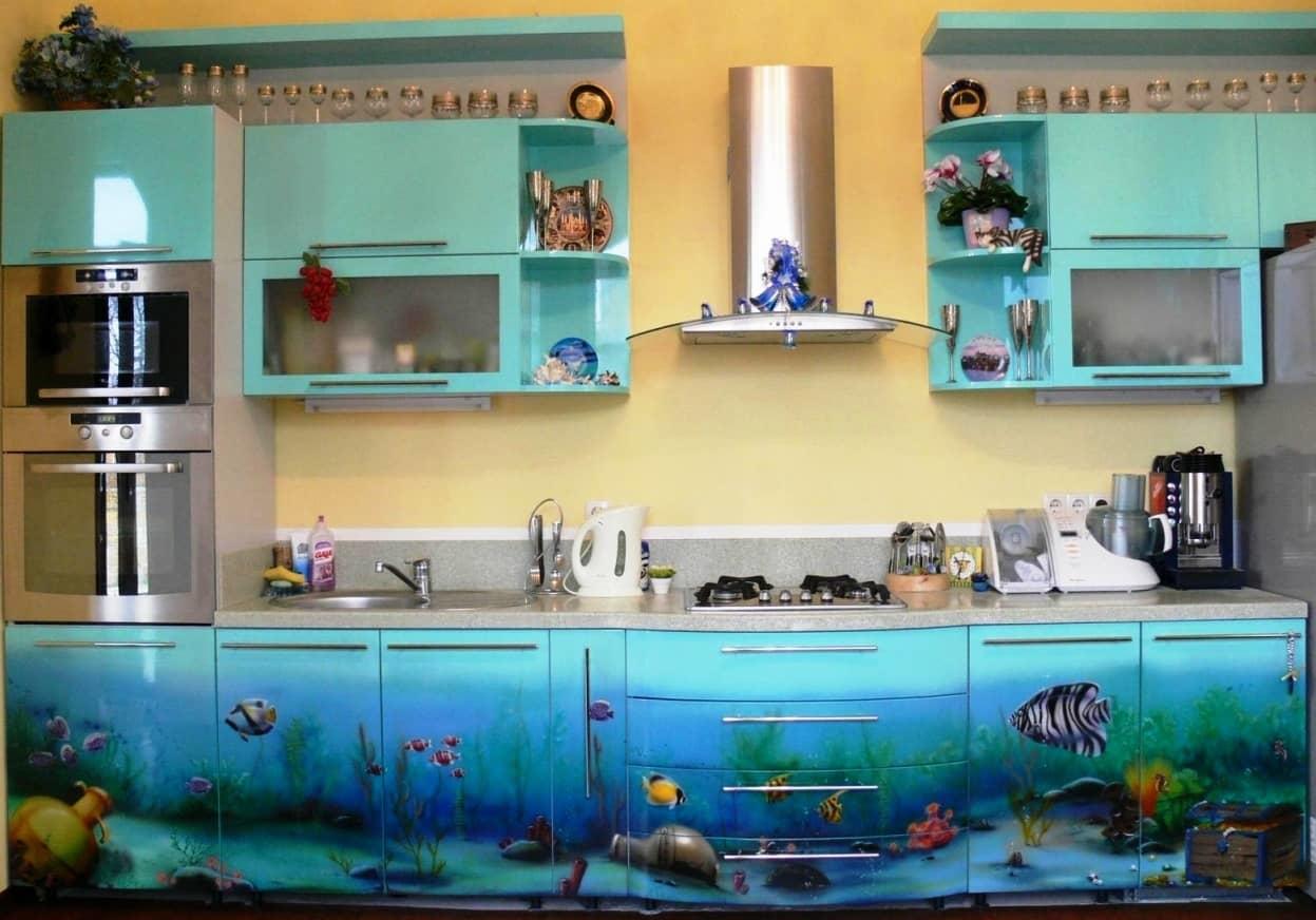 Кухня в морской тематике