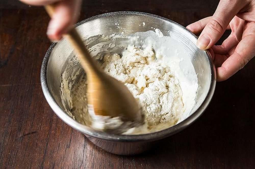 Тесто в масле. Sourdough mixture.