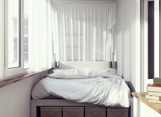 Krevet na balkonu i drugi načini da tamo napravite krevet