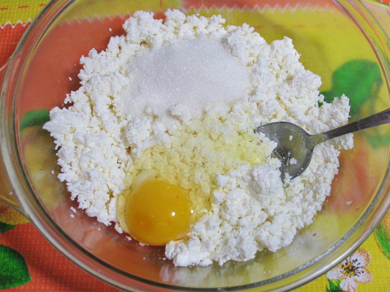 Творог сметана яйца мука сахар