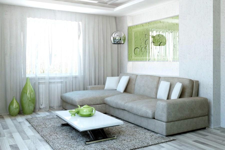 Гостиная с серым диваном интерьер фото дизайн