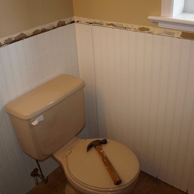 Отделка туалета панелями дизайн