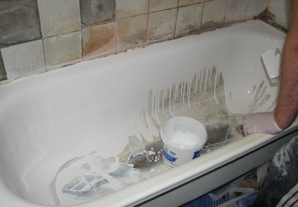 обновить ванную акрилом реставрация ванной