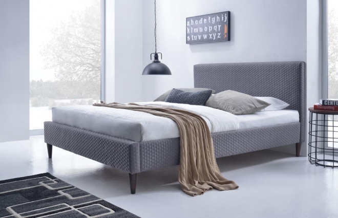 Самые популярные тканевые кровати по материалу обивки